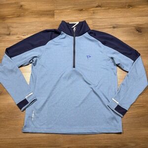 Zero Restriction Z425 1/4 Zip Pullover Size MEDIUM Peconic Blue Golf Ocean Reef